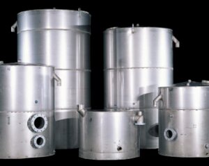 Stainless steel tanks of various sizes