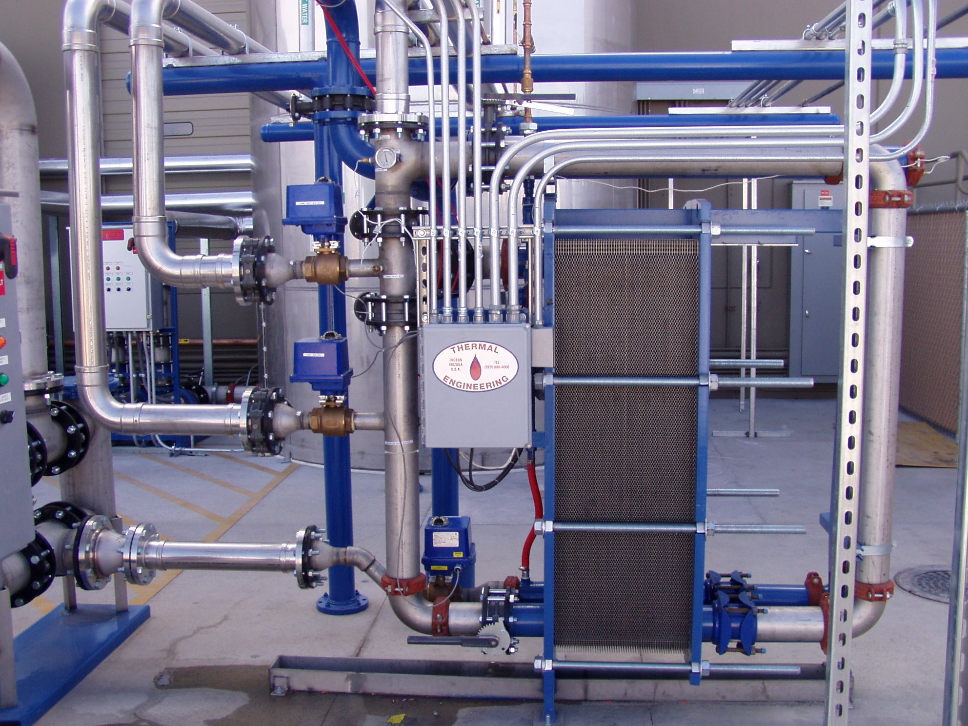 Thermal Engineering plate and frame heat exchanger system